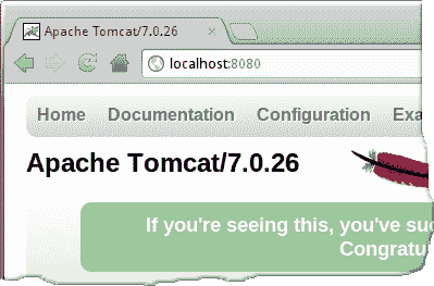 Tomcat startup page