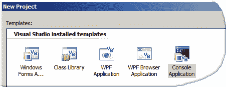 Console application