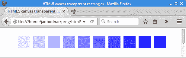 Transparent rectangles