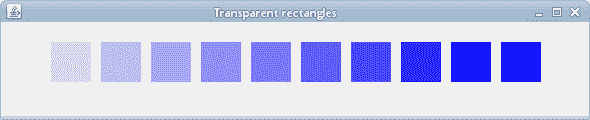 Transparent rectangles