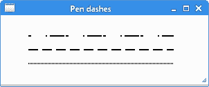 Pen dashes