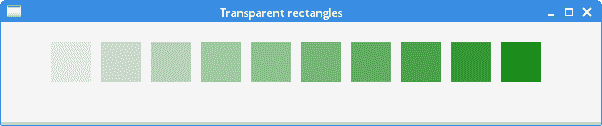 Transparent rectangles