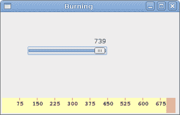 Burning widget