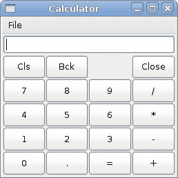 Calculator skeleton