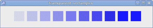 Transparent rectangles