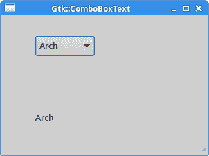 Gtk::ComboBoxText widget