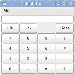 Calculator skeleton