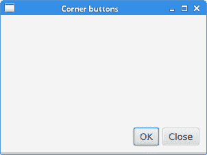 Corner buttons