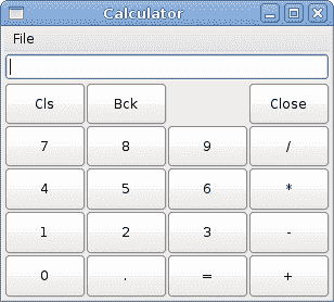 Calculator skeleton