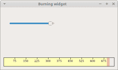 The burning widget