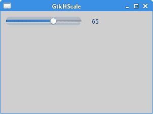 GtkHScale