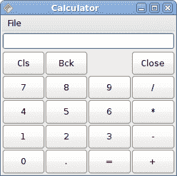 Calculator skeleton