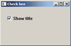 Checkbox control