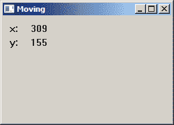 Moving a window