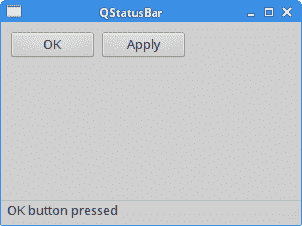 Statusbar example