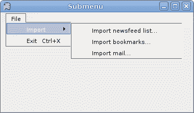 Submenu