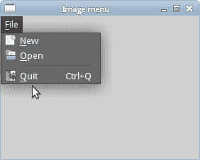 Images, shortcut and a separator