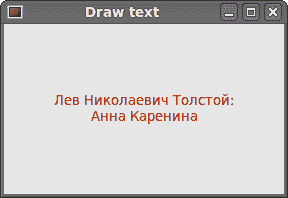 Drawing text