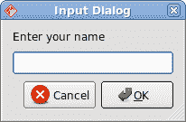 Input dialog