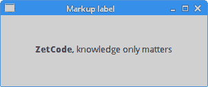 markup label