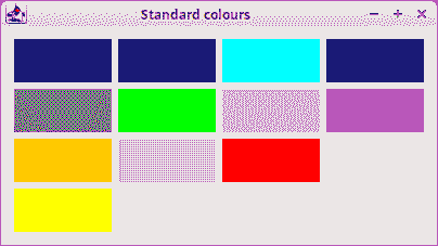 Standard colours