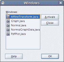 Windows dialog in JDeveloper