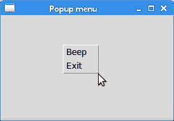 Popup menu`