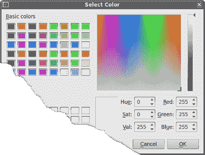 Color dialog