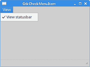 GtkCheckMenuItem