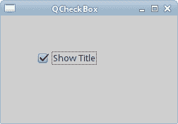 QCheckBox