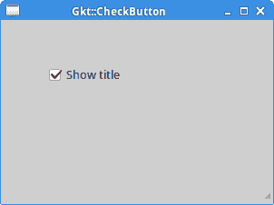 Gtk::CheckButton widget