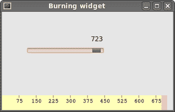 Burning widget