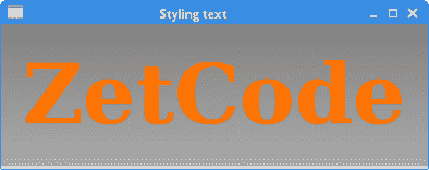 Styled Text control