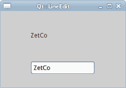 Qt::LineEdit widget