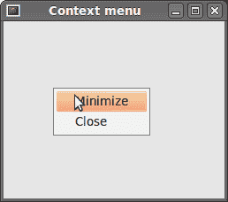 Context menu