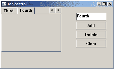Tab control