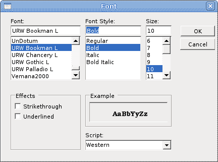 FontDialog