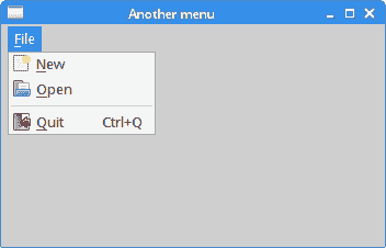 Another menu example