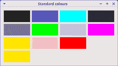 Standard colours