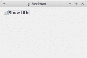 JCheckBox