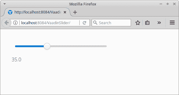 Vaadin Slider